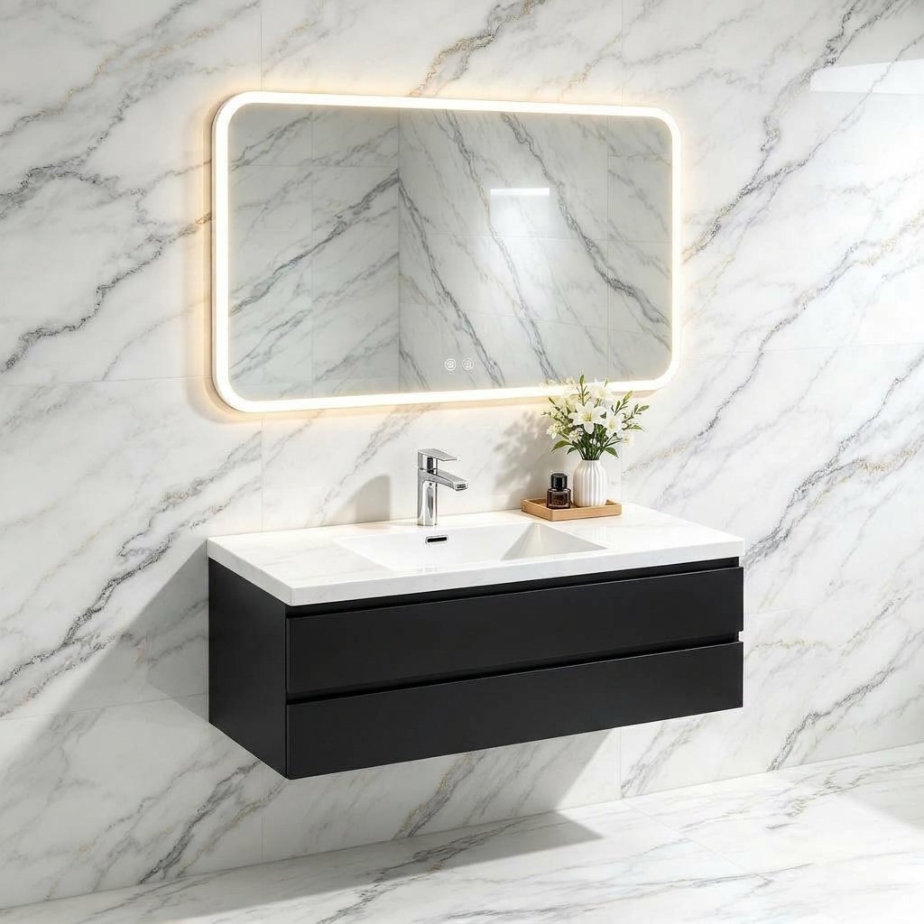 wood grain Vanity - Image 1